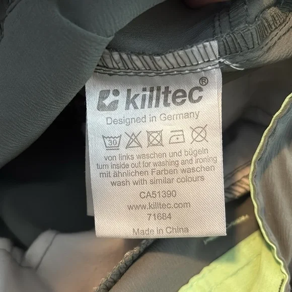 Killtec women’s olive green capri hiking pants size 14 - Picture 9 of 9